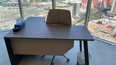 2 Modern Office Desk with Chair — Good Condition