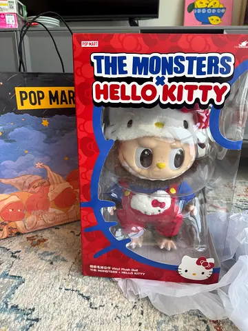 Labubu Pop Mart The Monsters x Hello Kitty Vinyl Plush Doll
