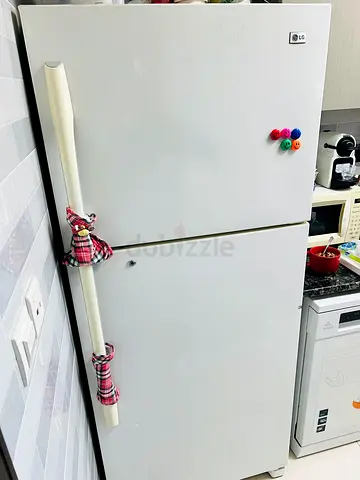 LG Top Freezer Refrigerator - White, Good Working Condition