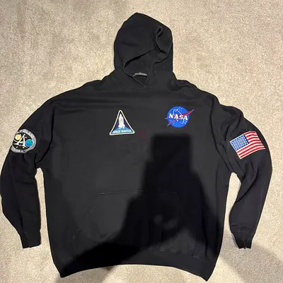 Balenciaga x NASA Space Multi-Patch Hoodie – Black – XXS (Fits M/L)