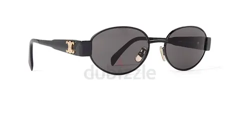 Authentic Celine Triomphe oval black sunglasses