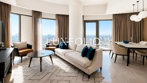 Burj and Sea View | Upgraded | High Floor
