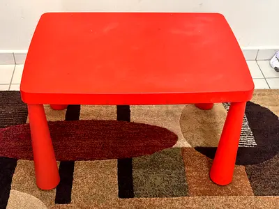 IKEA kids table red
