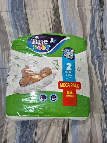 Pack of Fine Baby diapers size 2 – 84 count (open pack)