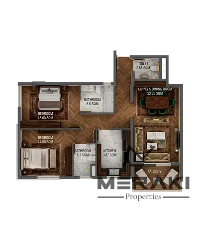 2-BR Villa View Apartment Ready in 4 Months
