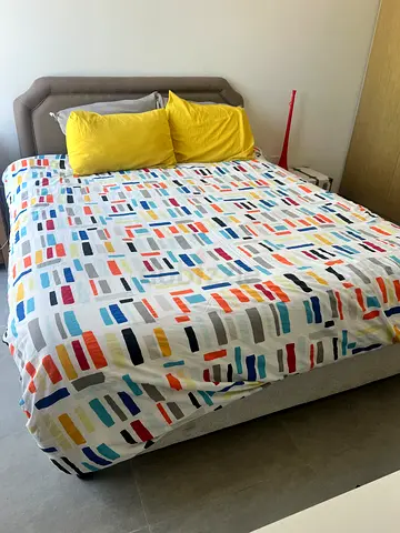Queen bed with mattress - good condition