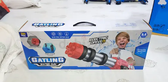 Electric Gatling Water Gun - Motorized Water Blaster (Like New)