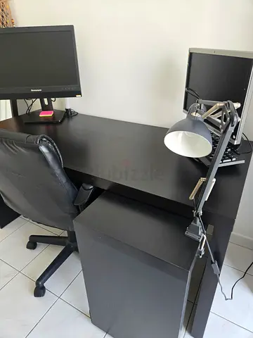 Black desk