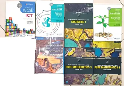 Cambridge IGCSE  A-Level Books: Maths, Sciences, ICT, Economics, Business, Statistics, Econmics