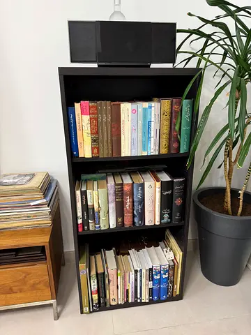 Wooden bookcase with 3 levels