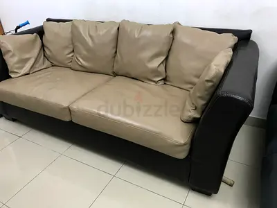 3 seater leather sofa