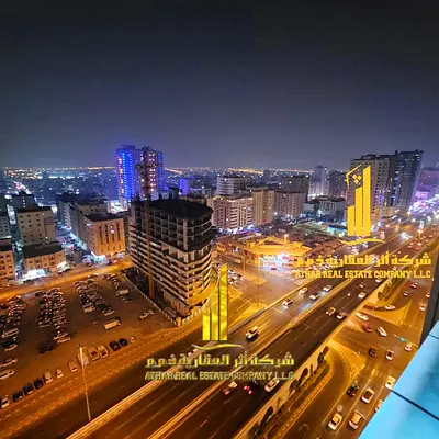 The most beautiful two-bedroom apartment with new furniture for monthly rent in Ajman - Al Rashidiya 1 - Gulfa Tower