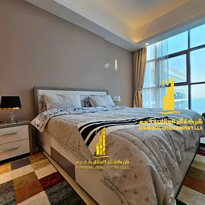 Beautiful furnished one-bedroom apartment with new furniture for monthly rent in Ajman - Al Rashidiya 1 - Gulfa Tower