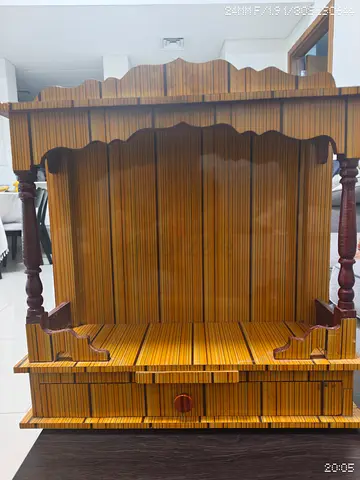 Wooden Home Temple / Pooja Mandir - Compact Decorative Shrine
