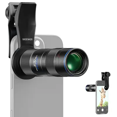 NEEWER LS-78 400mm Phone Telephoto Lens with 17mm Threaded Lens Clip