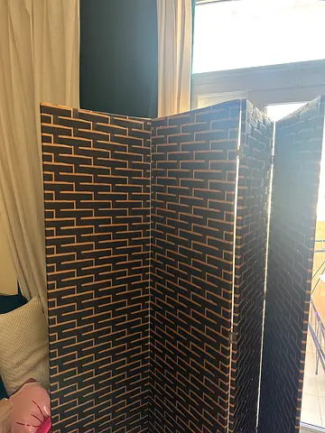 4-Panel Room Divider Folding Privacy Screen