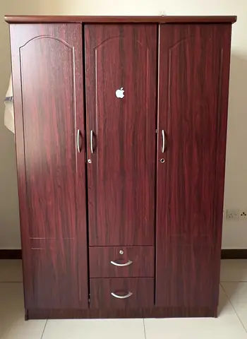 Wooden Wardrobe Large 3 Door with Drawers