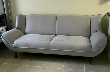 Modern Light Gray 3-Seater Sofa