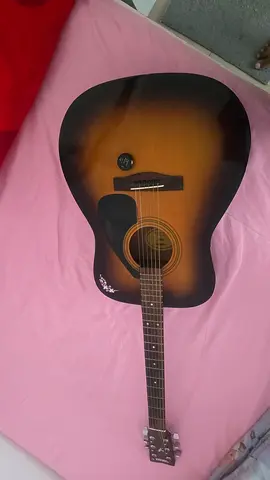 Used full-size acoustic guitar - sunburst finish, good condition
