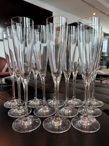Villeroy  Boch Maxima Champagne Glasses, Crystal Glass, 120ml - set of 12 (worth 555,- AED)