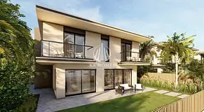 Enjoy peace and relaxation on a private beach on Falcon Island in Al Hamra Resorts complex.