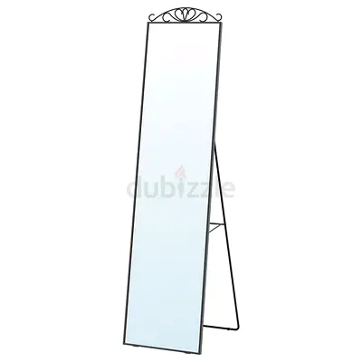 IKEA Full-length Free-standing Floor Mirror with Metal Frame
