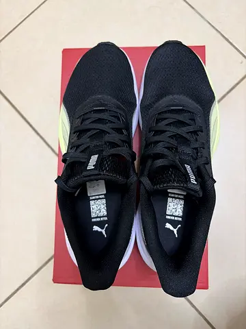 Puma Black Mesh Running Shoes