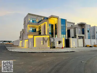 بسعر شامل كل شئ رسوم التسجيل والمكيفات والاثاث والمصعد والكهرباء والمياه مع مسبح خاص امتلك منزل احلامك بتصميم عصرى وتشطيب راقى فيلا مودرن زاوية شارعين