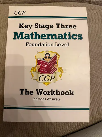 2 books: CGP Key Stage Three Mathematics, Foundation and Higher Level (Includes Answers)