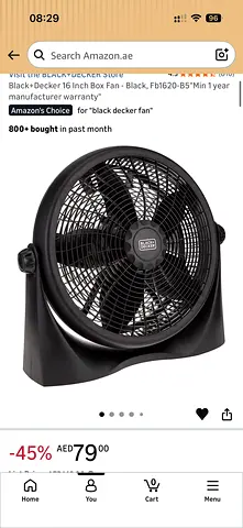 Black decker fan