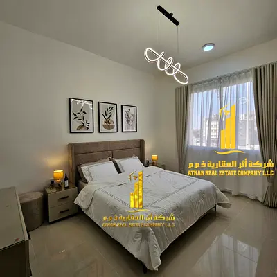 Luxurious one-bedroom apartment with brand new furnishings for monthly rent in Ajman - Al Jurf 2 - next to Al Aqsa School