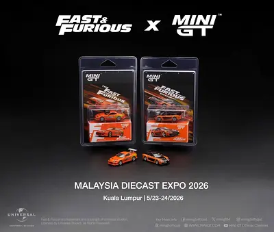 Mini GT x Fast  Furious Malaysia Diecast Expo 2026 - 1:64 (preorder)