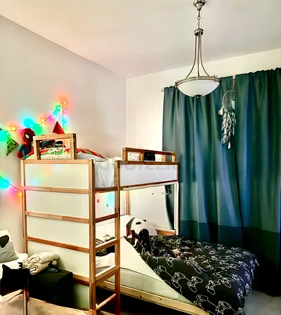 Kura bed from ikea for kids with mattress and hack part