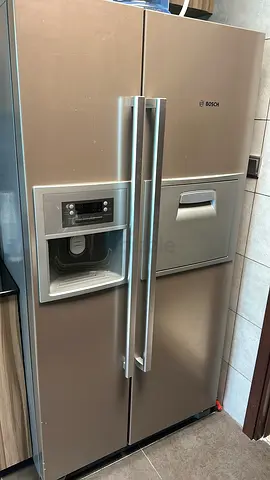 BOSCH Side-by-Side Fridge – Water Dispenser – 1,295 AED – Must Sell