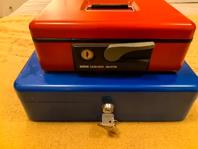 Cash Box Red - Money Box Blue