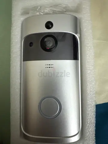 Silver Smart Video Doorbell with Camera (Unused, in box)