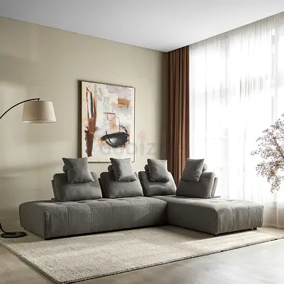 Grey convertible sofa bed / lounge mattress - good condition