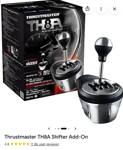 Thrustmaster TH8A Add-On Shifter (PC/PS4/PS3/Xbox One compatible)