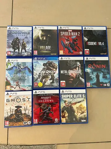 PS5 Games Bundle – 11 Games – Ghost of Yotei, AC Shadows, Spider-Man 2
