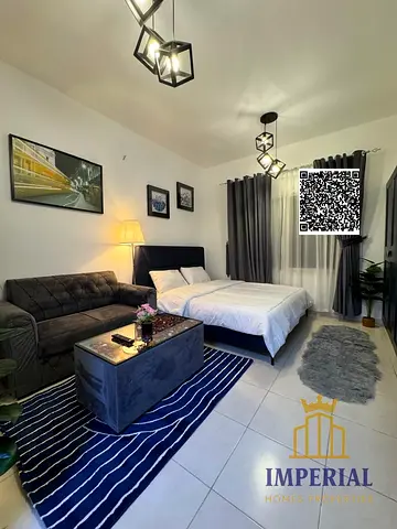 A furnished studio flat next to Al-Aqsa School in Al-Jarf 2, Ajman