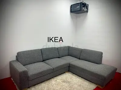 Excellent condition IKEA sorvallen grey color lshape sofa