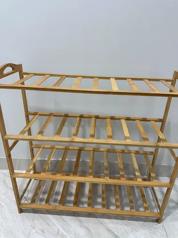 Solid Pine Wooden Shelving Rack / Storage Unit - Good Condition