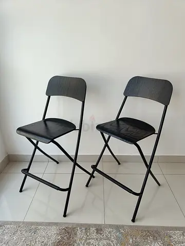 Pair of IKEA Franklin Folding Bar Stools