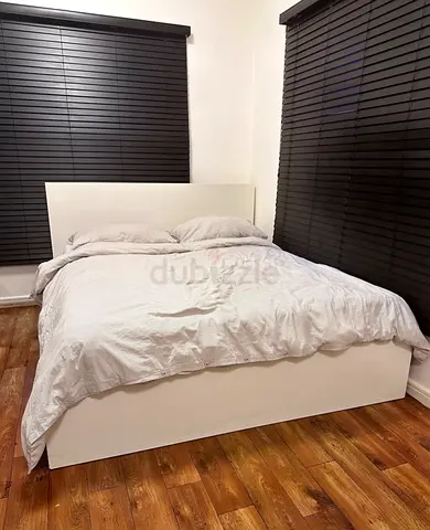 Ikea malm queen size bed frame with matters