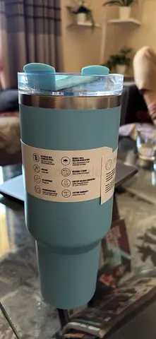 Light Blue Travel Tumbler - 40oz, NEW