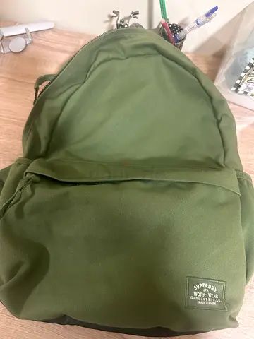 Superdry Army Green Work-Wear Backpack / Laptop Bag