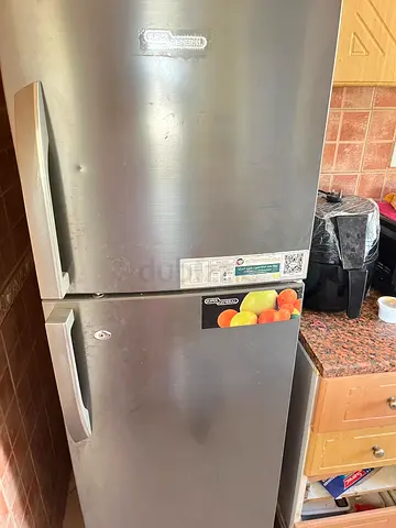 2-Door Silver Refrigerator - Good Working Condition super general