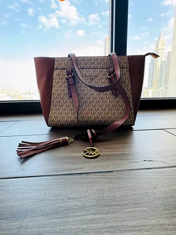 Michael Kors Signature Tote Bag - Brown/Pink