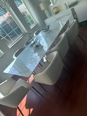 Marble Dining table with 6 chairs dining