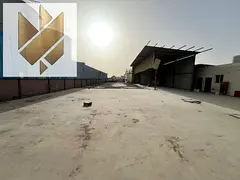 Factory in Al Sajaa 20000 sqft with 65KW power admin building worker rooms covered areas suitable fo